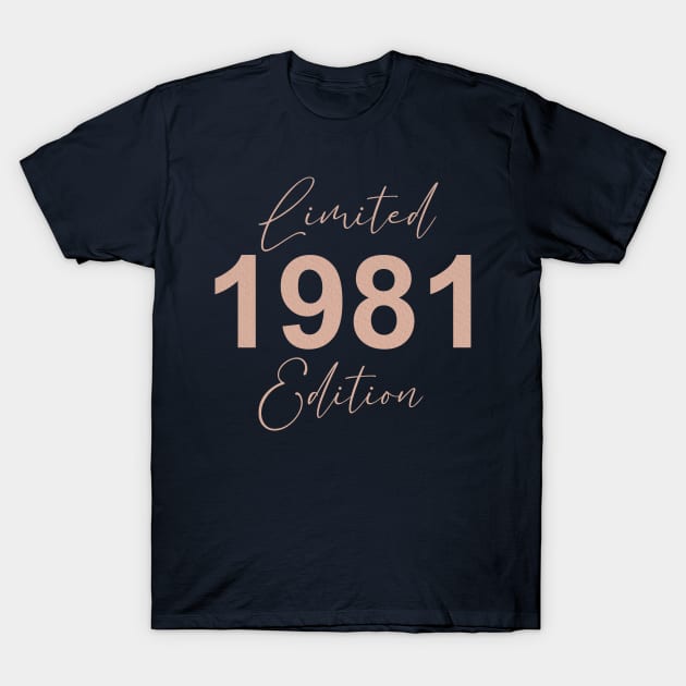 Limited 1981 Edition 40th Birthday Gift 2021 T-Shirt by Salt88